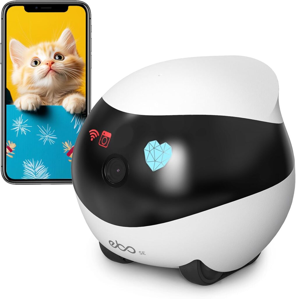 Enabot EBO SE movable camera robot for watching cats around the home