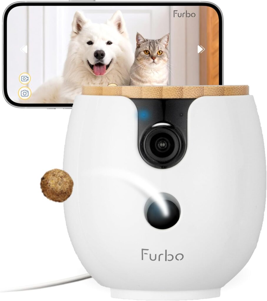 Furbo Mini 360 pet camera with treat tossing for cats at home