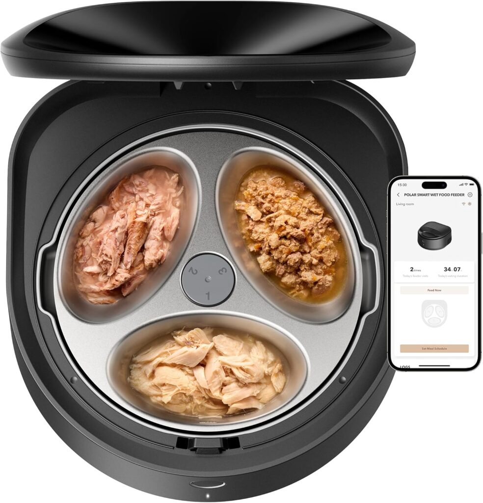 Best Automatic Cat Feeders for Busy Cat Parents PETLIBRO automatic wet food cat feeder with cooling system, app control, and stainless steel bowl