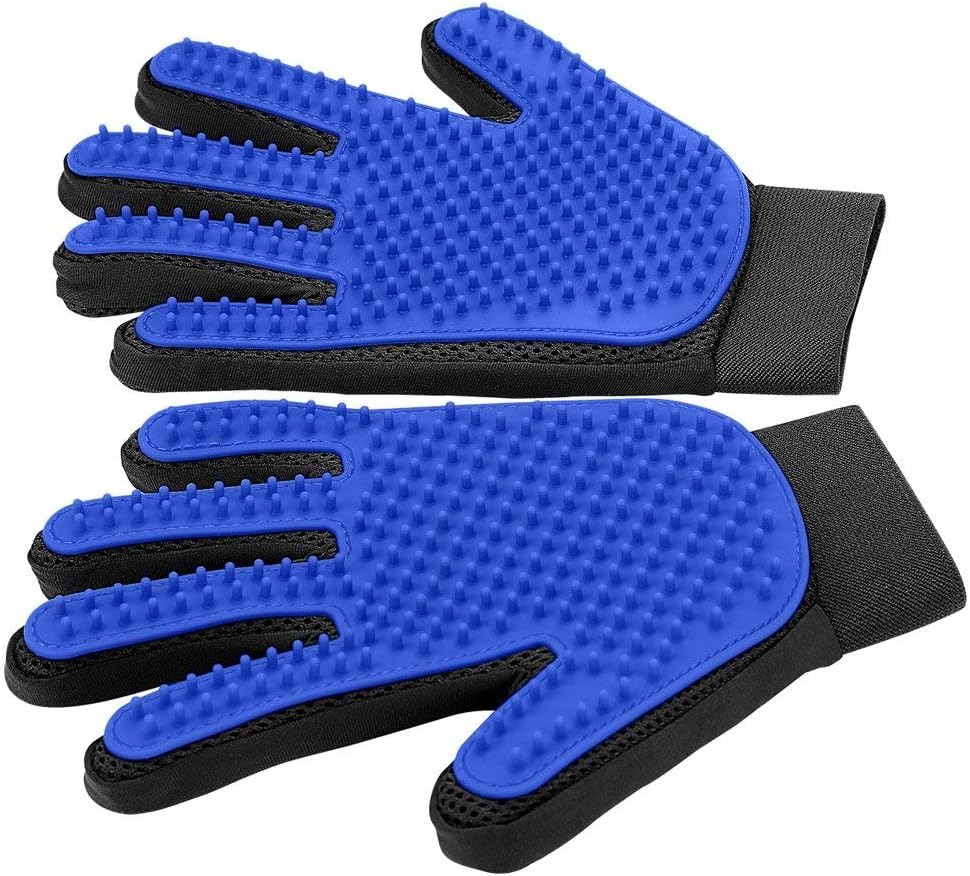 upgrade pet hair remover grooming gloves