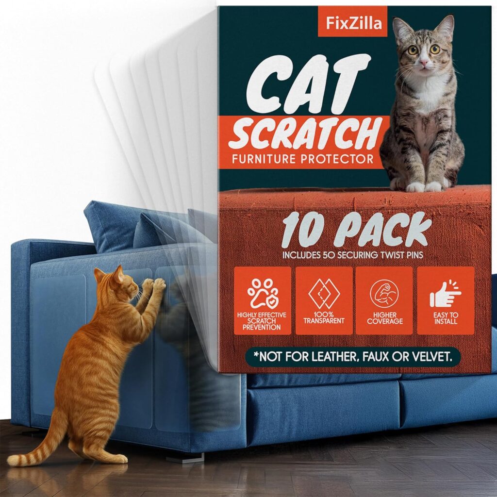 FixZilla anti cat scratch furniture protector for sofa corners and doors