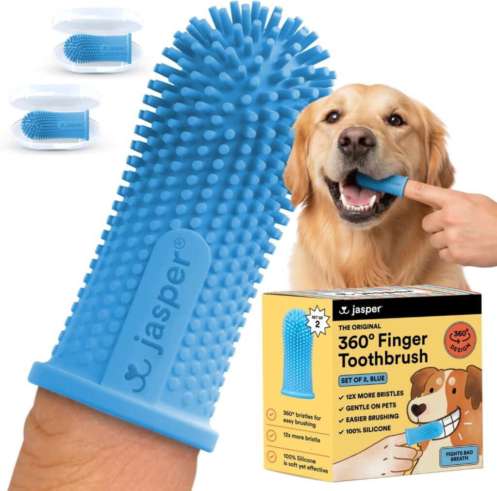 Jasper 360 Finger Toothbrush Jasper 360 finger toothbrush for cats and small pets