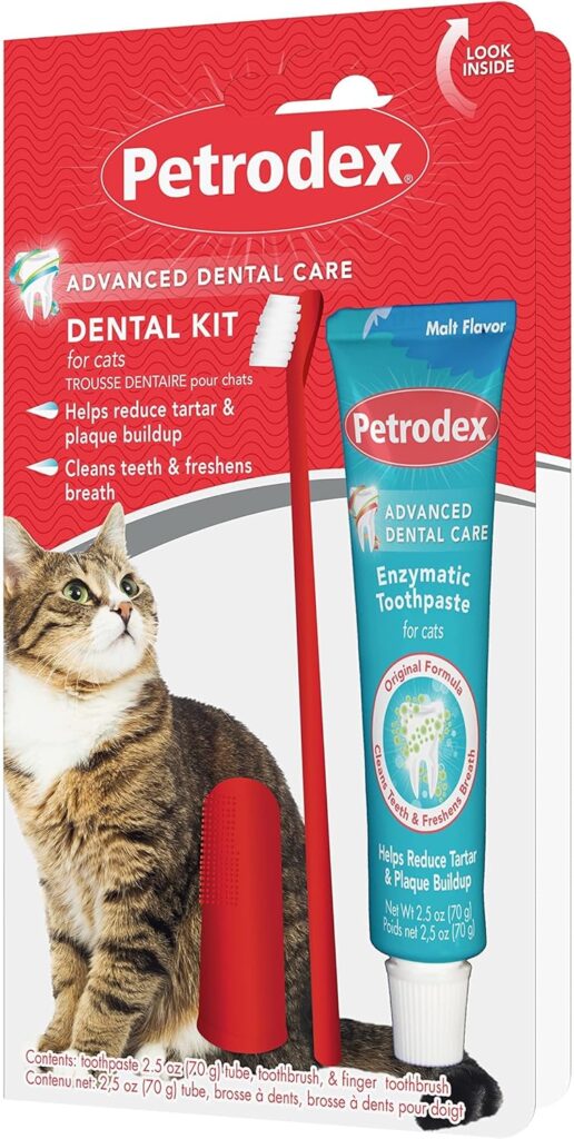 Petrodex Dental Care Kit for Cats Petrodex dental care kit for cats with toothbrush and malt toothpaste