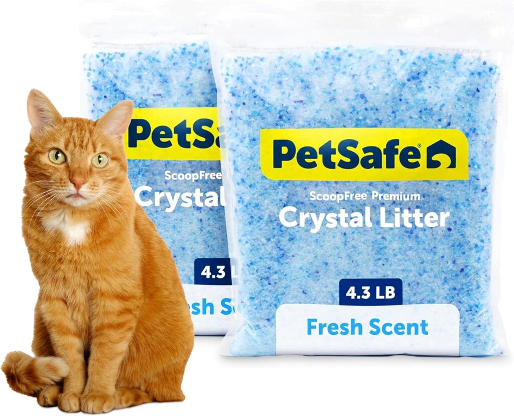 PetSafe ScoopFree Premium Crystal Cat Litter PetSafe ScoopFree premium crystal cat litter for odor control and low scatter