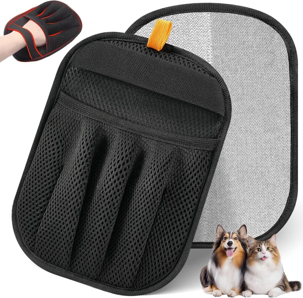 Salhap Pet Hair Removal Glove Salhap pet hair removal glove for cleaning cat hair from sofa carpet and laundry